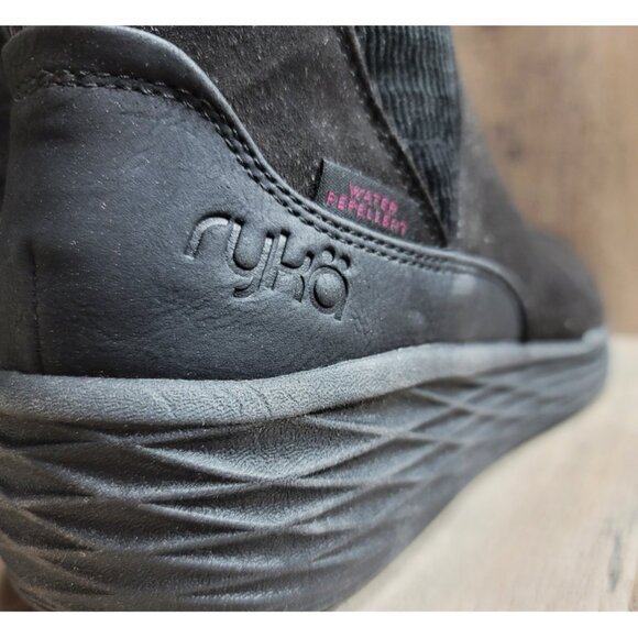 NEW Ryka Noelle Next Side-Zip Water-Repellent Black Ankle Sneaker Boots - 10 - Picture 5 of 12